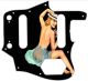 Pin Up Girl Straw Hat Black - '62 ReIssue Jaguar