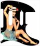 Pin Up Girl Straw Hat Black - Tele Nashville