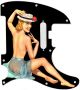 Pin Up Girl Straw Hat Black - American Elite Tele