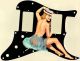 Pin Up Girl Straw Hat Black - HH 11 Hole Strat