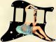 Pin Up Girl Straw Hat Black - HHH 11 Hole Strat
