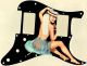 Pin Up Girl Straw Hat Black - HSH 11 Hole Strat