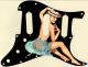 Pin Up Girl Straw Hat Black - SSS Hendrix Voodoo Strat
