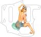 Pin Up Girl Straw Hat White - '62 ReIssue Jaguar