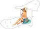 Pin Up Girl Straw Hat White - '72 ReIssue Custom Tele