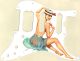 Pin Up Girl Straw Hat White - HSS Shawbucker Elite Strat