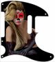 Pin Up Girl Sugar Skull Black - '52 ReIssue Tele