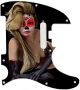 Pin Up Girl Sugar Skull Black - American Elite Tele