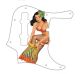 Pin Up Girl Tikki Skirt WH