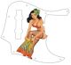 Pin Up Girl Tikki Skirt WH