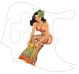 Pin Up Girl USA Patriot