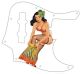 Pin Up Girl Tikki Skirt WH