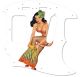 Pin Up Girl Tikki Skirt WH