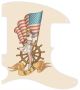 Pin Up Girl USA Patriot