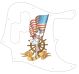 Pin Up Girl USA Patriot WH