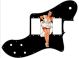 Pin Up Girl White Dress Black - '72 ReIssue Deluxe Tele