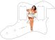 Pin Up Girl White Dress White - '72 ReIssue Thinline Tele