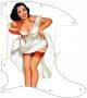 Pin Up Girl White Dress White - Avril Lavigne Tele