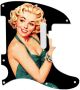 Pin Up Girl Green Dress Black - American Elite Tele