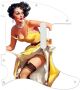Pin Up Girl Look Back White - American Elite Tele