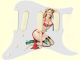 Pin Up Girl Red Knealing BK