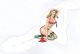 Pin Up Girl Red Knealing WH