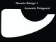 Generic Design 1 Acoustic - Plain White Pickguard