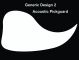 Generic Design 3 Acoustic - Plain White Pickguard