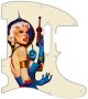 Ray Gun Girl on Ivory - American Elite Tele