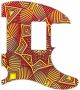 Red and Yellow - 8 Hole H Tele