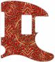 Red Embossed - 8 Hole H Tele