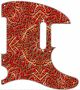 Red Embossed - 8 Hole Tele