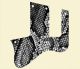 Snake Skin Black & White
