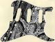 Snake Skin Black & White - SSS Elite Strat