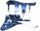 Tiki Huts Blue