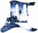 Tiki Huts Blue