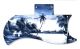 Tiki Huts Blue