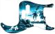 Tiki Huts Blue
