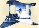 Tiki Huts Blue