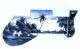 Tiki Huts Blue