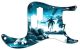Tiki Huts Blue