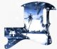 Tiki Huts Blue