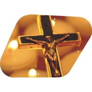 Candle Lit Crucifix