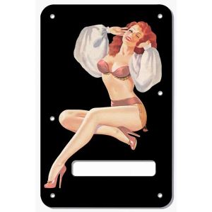 Pin Up Girl Billowed Sleeves BK