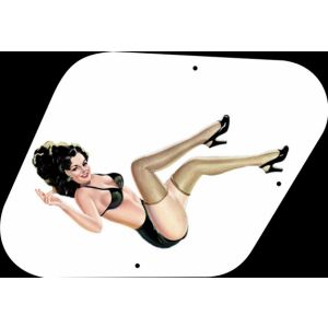 Pin Up Girl Kicking Legs WH