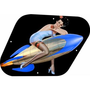 Pin Up Girl Rockets Away BK