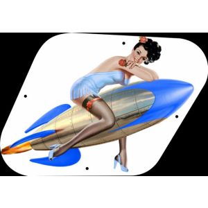 Pin Up Girl Rockets Away WH