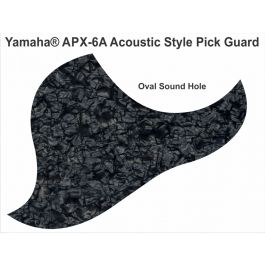 Black Pearloid Yamaha APX-6A Acoustic Pickguard - Custom