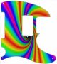 Background Rainbow - 8 Hole H Tele
