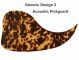Generic Design 2 Acoustic - Brown Blotch Tortoise Pickguard